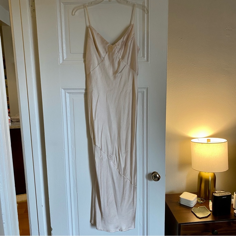 NWOT Satin Midi Dress